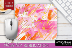 Brush Stroke Mouse Pad Sublimation - Abstract Mousepad PNG Product Image 1