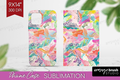 Brush Stroke Phone Case PNG - Abstract Case PNG Sublimation Product Image 1