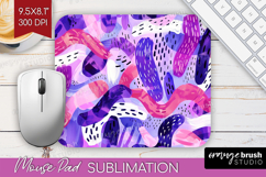 Brush Stroke Mouse Pad Sublimation - Abstract Mousepad PNG Product Image 1