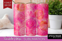 Brush Stroke Tumbler Wrap - Abstract Tumbler PNG Sublimation Product Image 1