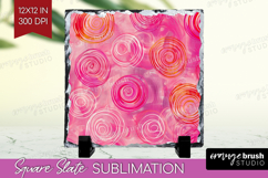 Brush Stroke Slate PNG - Abstract Square Slate Sublimation Product Image 1