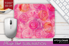 Brush Stroke Mouse Pad Sublimation - Abstract Mousepad PNG Product Image 1