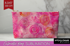 Brush Stroke Cosmetic Bag - Abstract Makeup Bag PNG Product Image 1