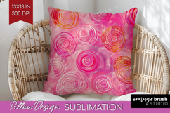 Brush Stroke Pillow Sublimation - Abstract Pillow Cover PNG Product Image 1