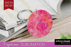 Brush Stroke Keychain PNG - Abstract Keychain Sublimation Product Image 1