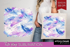 Brush Stroke Tote Bag - Abstract Tote Bag PNG Sublimation Product Image 1