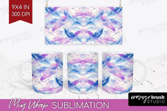 Brush Stroke Mug Wrap - Abstract Mug PNG Sublimation Product Image 1