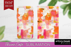 Brush Stroke Phone Case PNG - Abstract Case PNG Sublimation Product Image 1