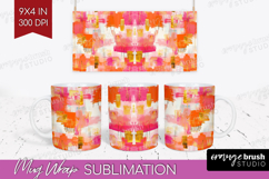 Brush Stroke Mug Wrap - Abstract Mug PNG Sublimation Product Image 1