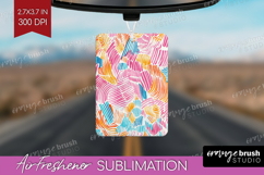Brush Stroke Air Freshener PNG - Abstract PNG Sublimation Product Image 1