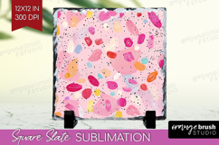 Brush Stroke Slate PNG - Abstract Square Slate Sublimation Product Image 1