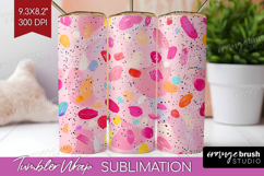Brush Stroke Tumbler Wrap - Abstract Tumbler PNG Sublimation Product Image 1