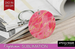 Brush Stroke Keychain PNG - Abstract Keychain Sublimation Product Image 1