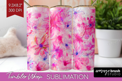 Brush Stroke Tumbler Wrap - Abstract Tumbler PNG Sublimation Product Image 1