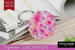 Brush Stroke Keychain PNG - Abstract Keychain Sublimation Product Image 1