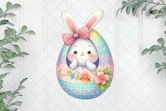 Bunny Peeking Sublimation Clipart Product Image 1