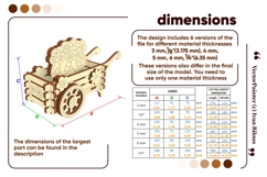 Standing Bunny with Flower Cart - Laser Cut File, SVG Easter Product Image 4