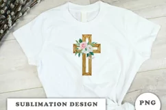 Floral cross Png clipart Product Image 4