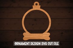 Round Ornament Laser cut SVG, Christmas SVG Product Image 1