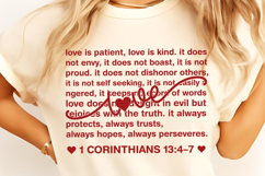 Love is Patient PNG, Valentine Heart PNG, love PNG, Xoxo PNG Product Image 2