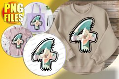 4 Doodle Letter Valentine Bright Joyful Charm! Product Image 1