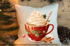 Christmas Cake Clipart, Christmas Cappuccino Clipart Product Image 4