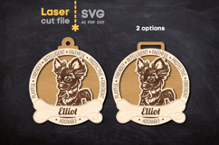 Dog Medal Chihuahua SVG laser cut files for Glowforge Product Image 3