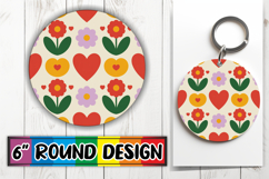 Joyful Ornaments Round Style PNG, Valentine's Pattern Product Image 1