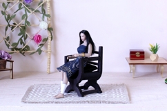 Two miniature Tudor chair 1:12 scale digital file. X framed Product Image 4