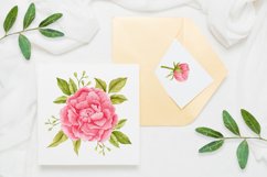Watercolor peonies clipart. Product Image 4