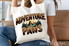 Adventure Paws PNG, Vintage Dog &amp; Cat Hiking Sublimation Product Image 5