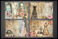 4 Vintage Double Sided Digital Papers I Junk Journal Page Product Image 2