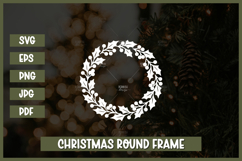 12 Floral Wreath SVG, Christmas wreath svg Product Image 8