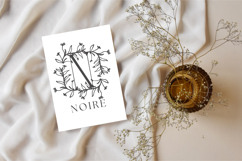 Flora Crest Monogram - Botanical Serif Monogram Font Product Image 3