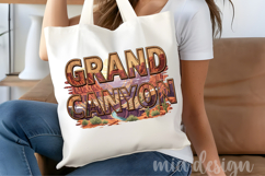 Grand Canyon PNG, Vintage National Park Eagle Sublimation Product Image 4