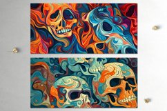 Halloween paint Skull | Sublimation Mug design bundle, JPG Product Image 4