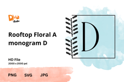 Rooftop Floral Monogram Product Image 1