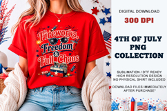 Fireworks Freedom Chaos PNG | Sublimation DTF Product Image 4