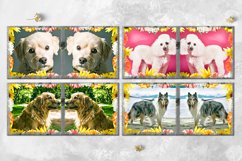 Dogs &amp; Flowers | Mug Sublimation design bundle, JPG Product Image 4