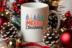 Merry Christmas SVG | Holiday Trees SVG PNG DXF Product Image 4