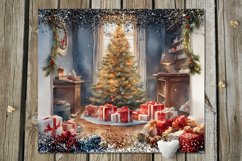 Watercolor Christmas | 8 xmas Sublimation Tumbler Designs Product Image 4