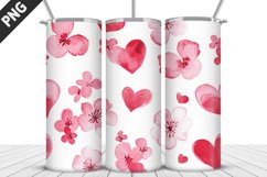 Lovely Hearts Tumbler Design | Valentine&#039;s Day Tumbler Wrap Product Image 5