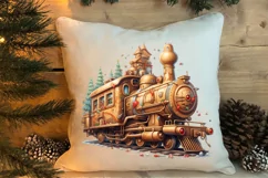 Watercolor Santa Claus Sublimation Clipart, Santa PNG Product Image 4