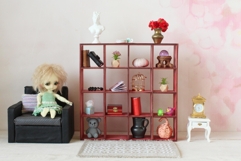 Dollhouse bookcase drawer digital file, miniature furniture Product Image 4