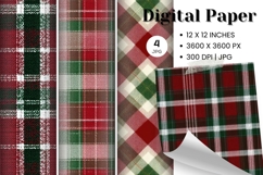 Buffalo Plaid Background Wallpaper Digital Paper_1 Product Image 1