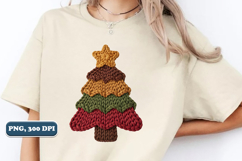 Crochet Yarn Christmas Tree PNG, Christmas tree PNG Product Image 3
