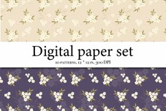 Wildflowers Aesthetics Digital Paper, Meadow Flowers Product Image 6