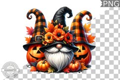 Halloween Gnome Sublimation - Clipart PNG Design Product Image 1