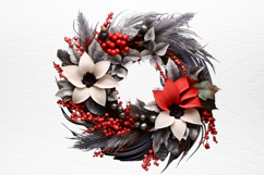 Black Red Christmas Sublimation PNG Product Image 4