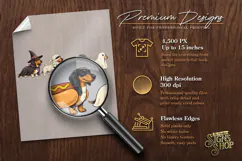 Halloween Dachshund DTF PNG Product Image 6